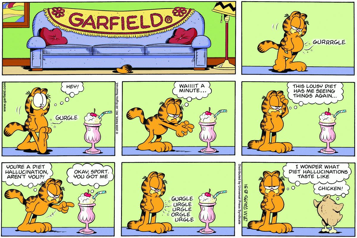 Garfield, August 31, 2008