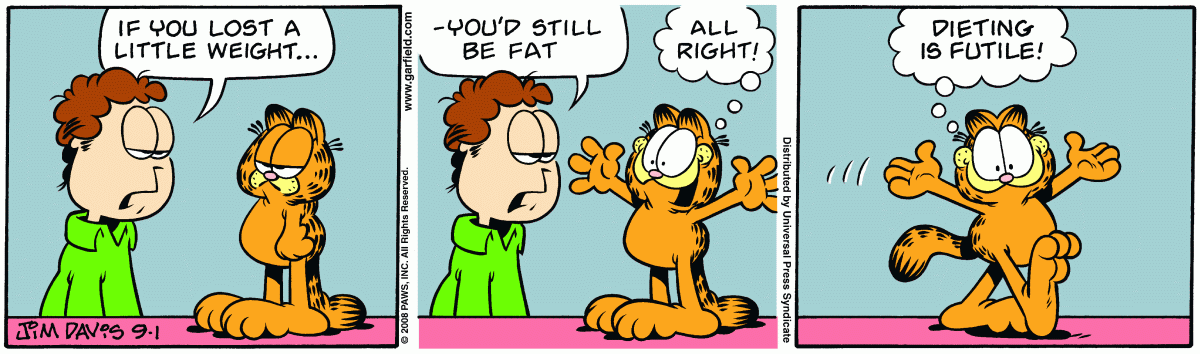 Garfield, September 1, 2008