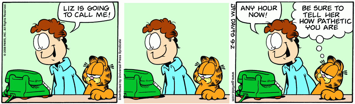 Garfield, September 2, 2008