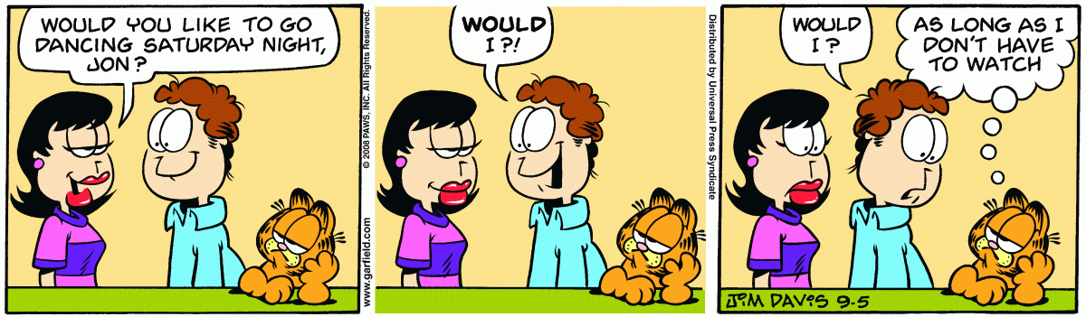 Garfield, September 5, 2008