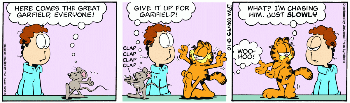 Garfield, September 10, 2008