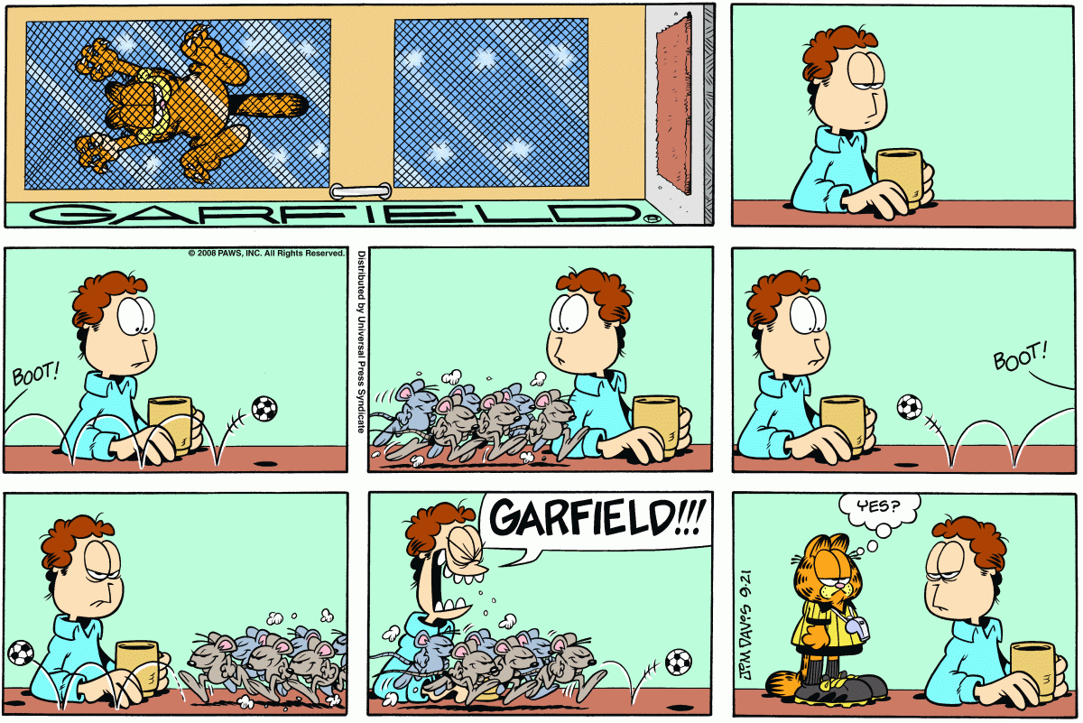 Garfield, September 21, 2008