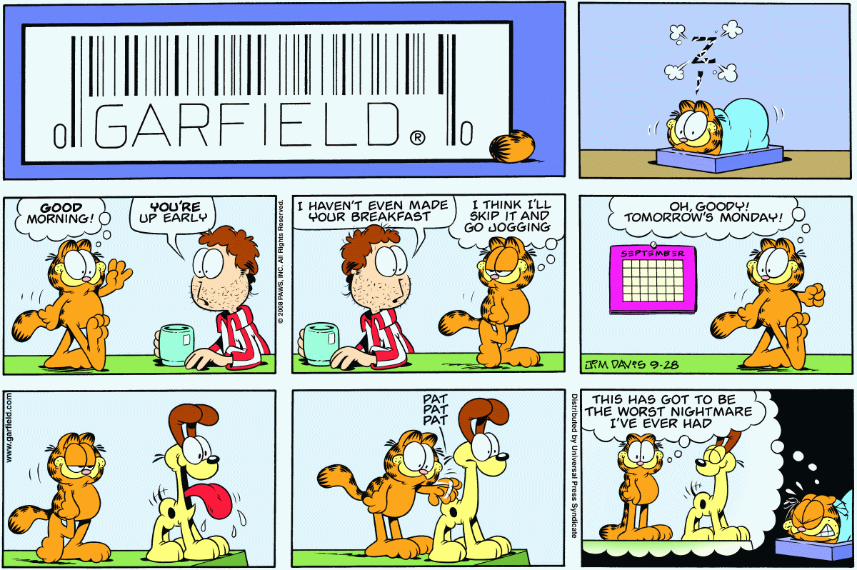 Garfield, September 28, 2008