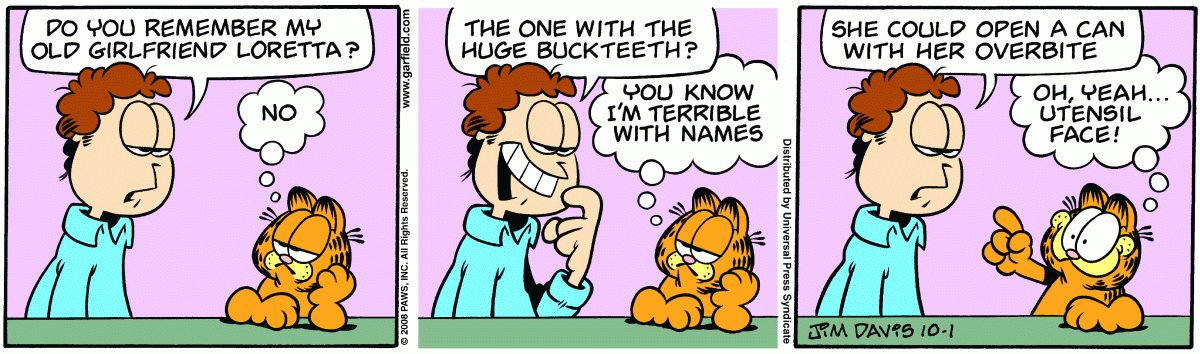 Garfield, October 1, 2008