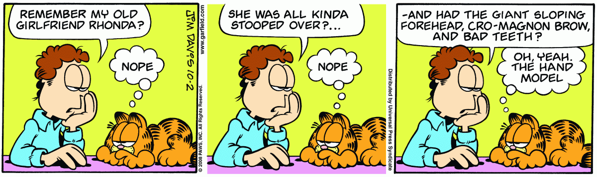 Garfield, October 2, 2008