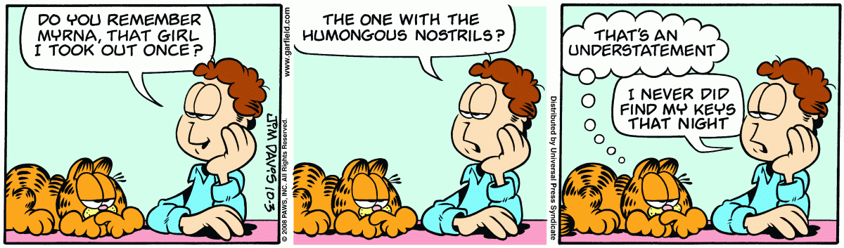 Garfield, October 3, 2008