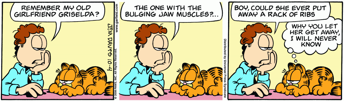 Garfield, October 4, 2008