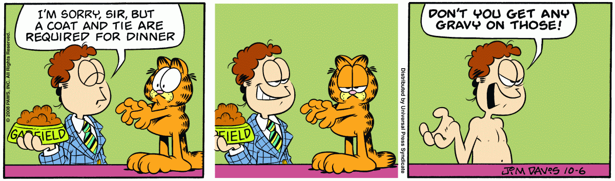 Garfield, October 6, 2008