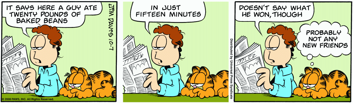 Garfield, October 7, 2008