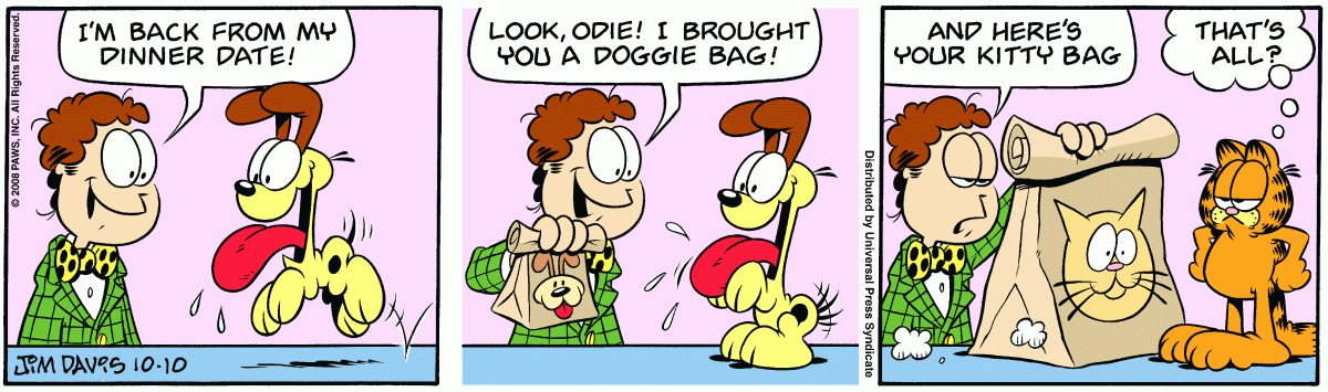 Garfield, October 10, 2008