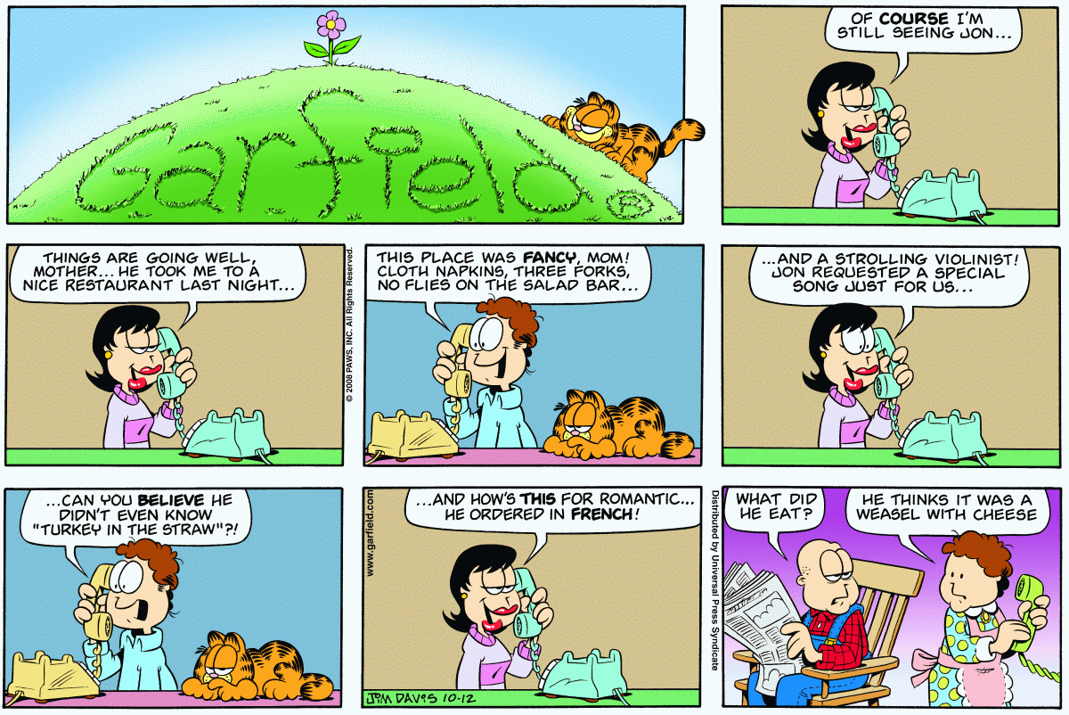 Garfield, October 12, 2008
