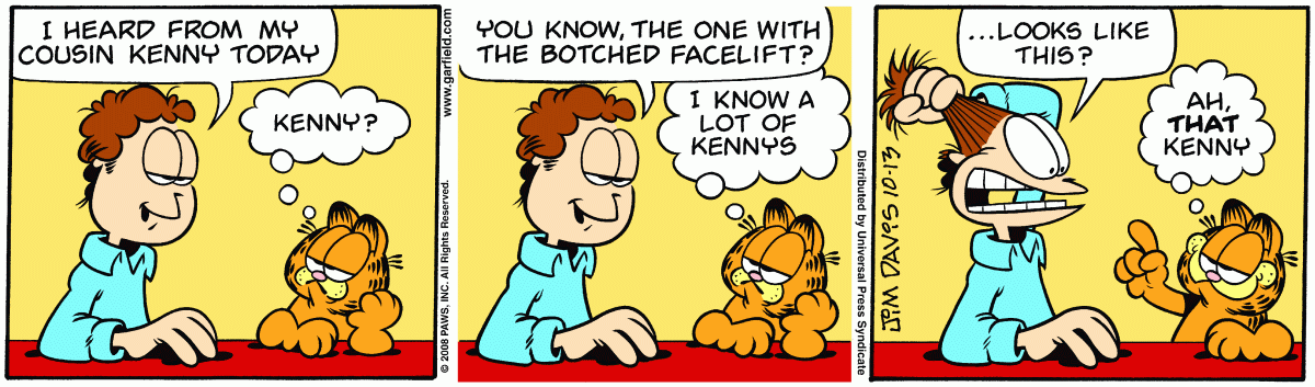 Garfield, October 13, 2008