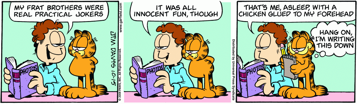 Garfield, October 15, 2008