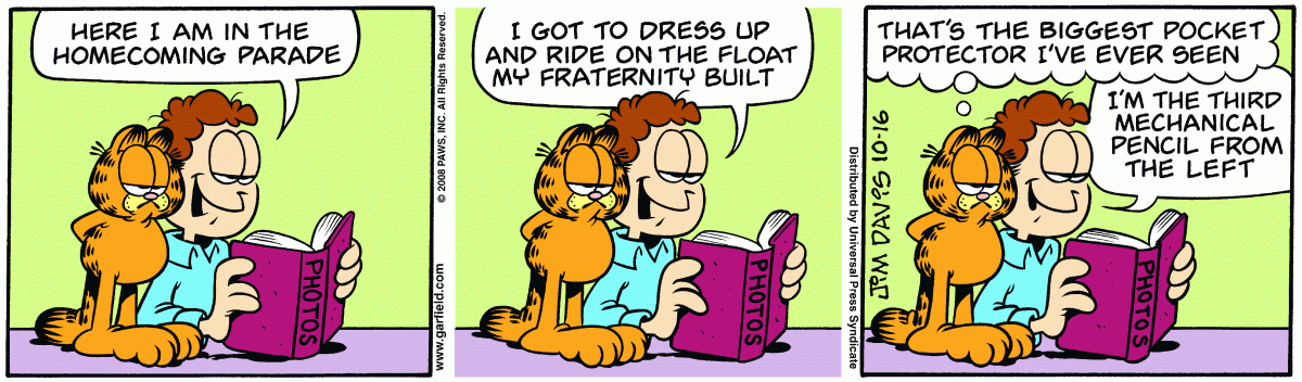Garfield, October 16, 2008