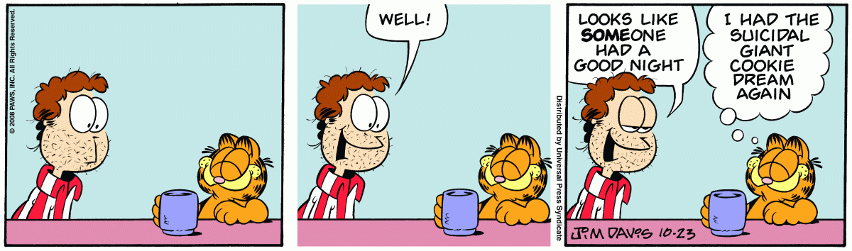 Garfield, October 23, 2008