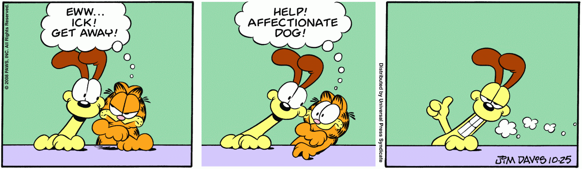 Garfield, October 25, 2008