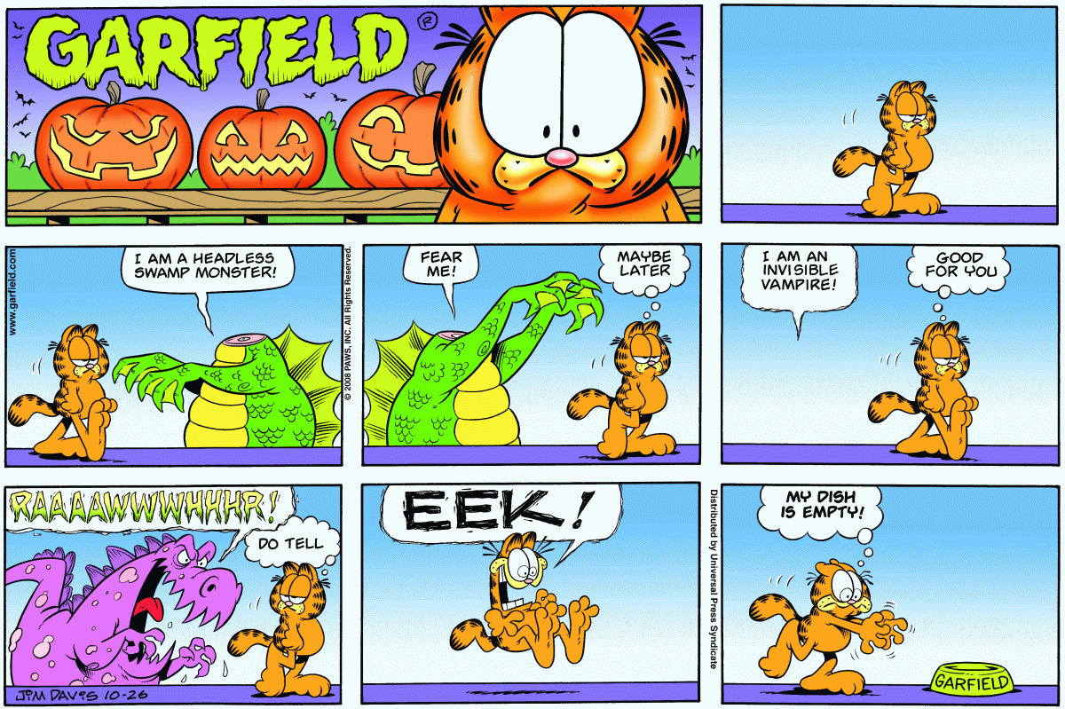Garfield, October 26, 2008