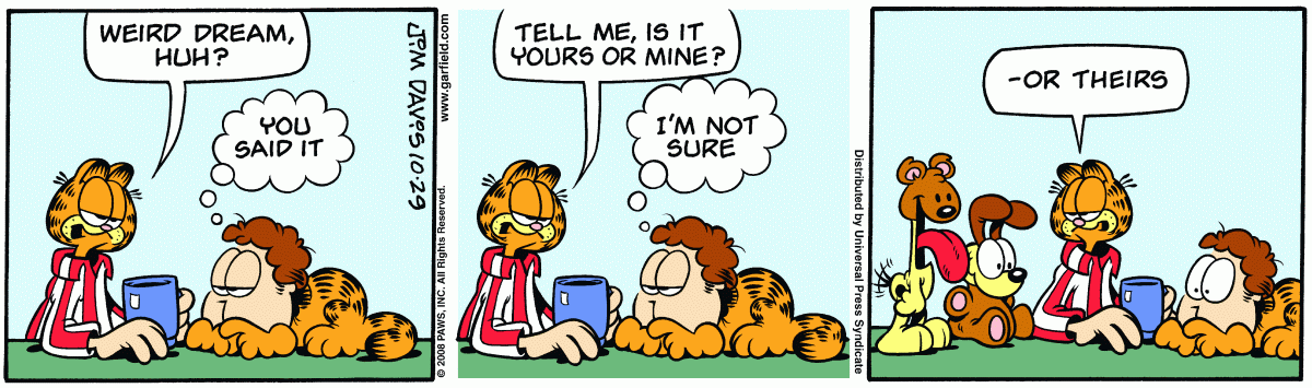 Garfield, October 29, 2008