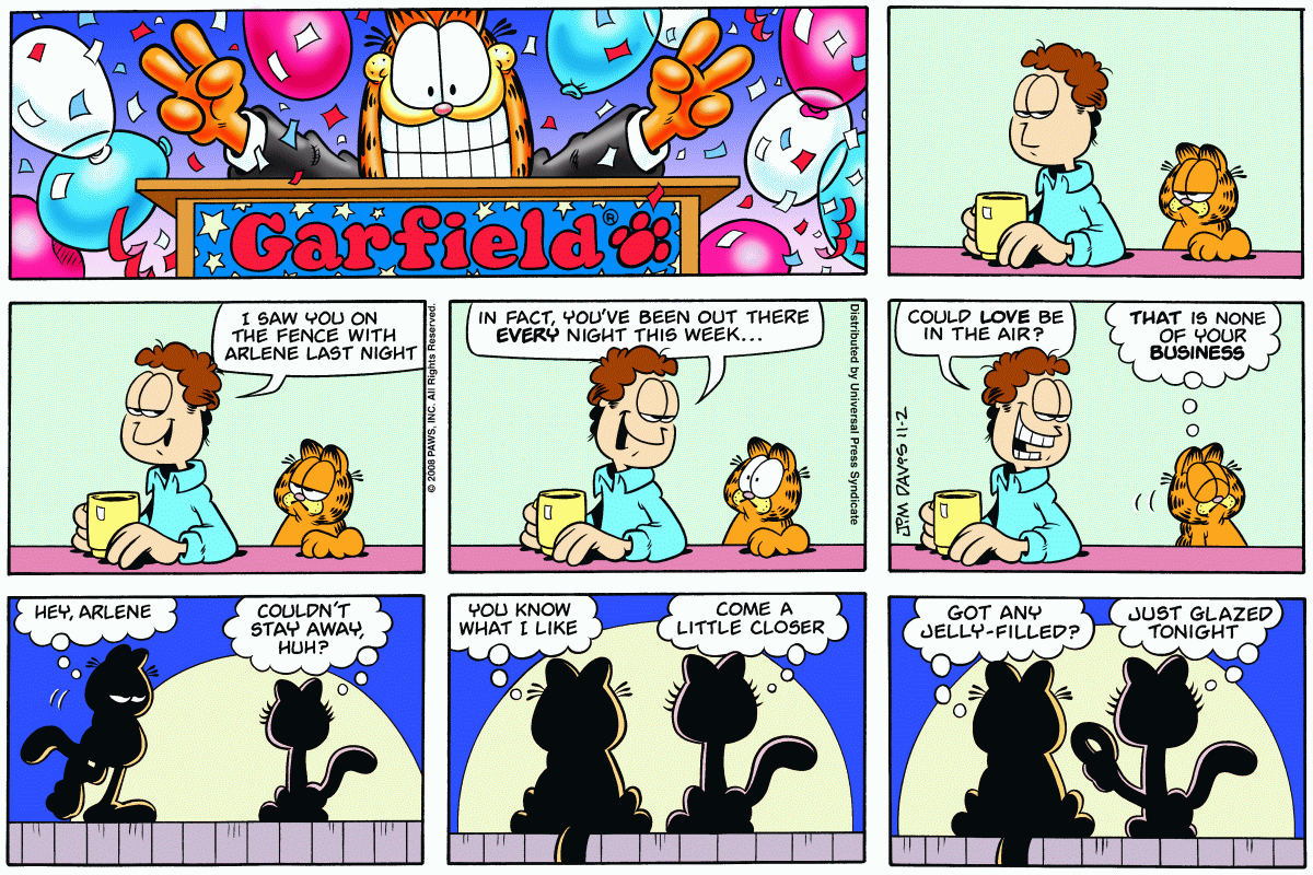 Garfield, November 2, 2008