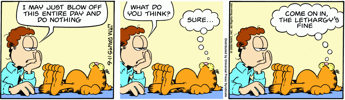 Garfield, November 6, 2008