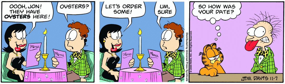 Garfield, November 7, 2008