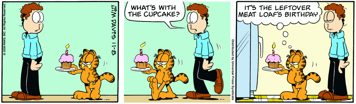 Garfield, November 8, 2008
