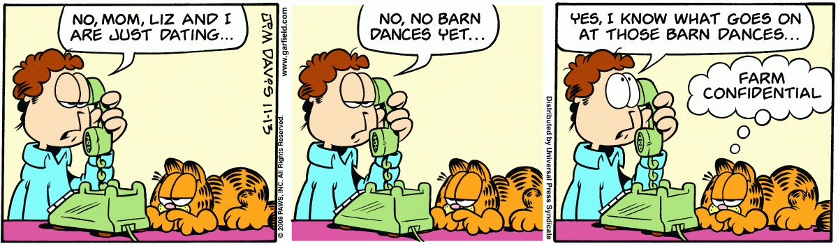 Garfield, November 13, 2008