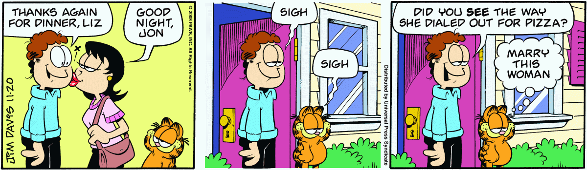 Garfield, November 20, 2008