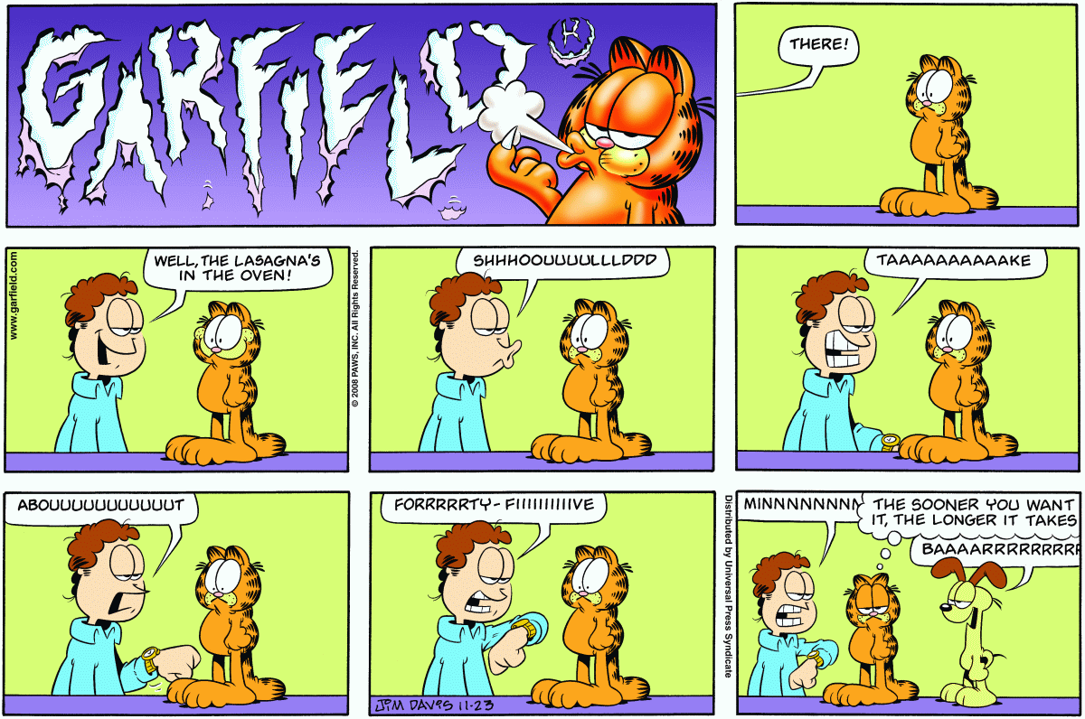 Garfield, November 23, 2008