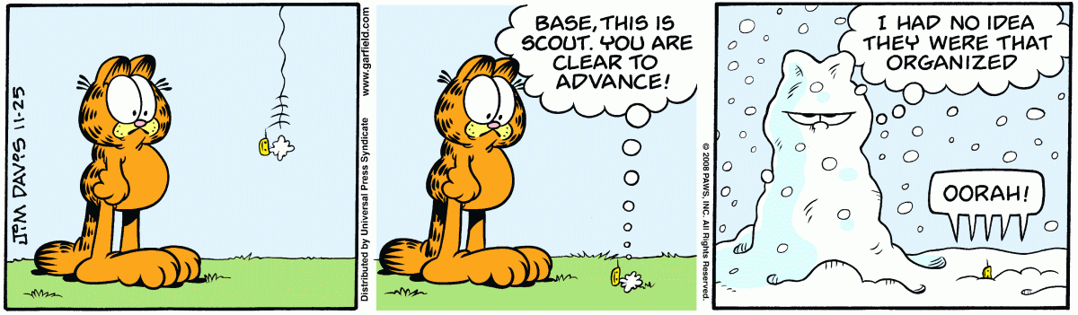 Garfield, November 25, 2008