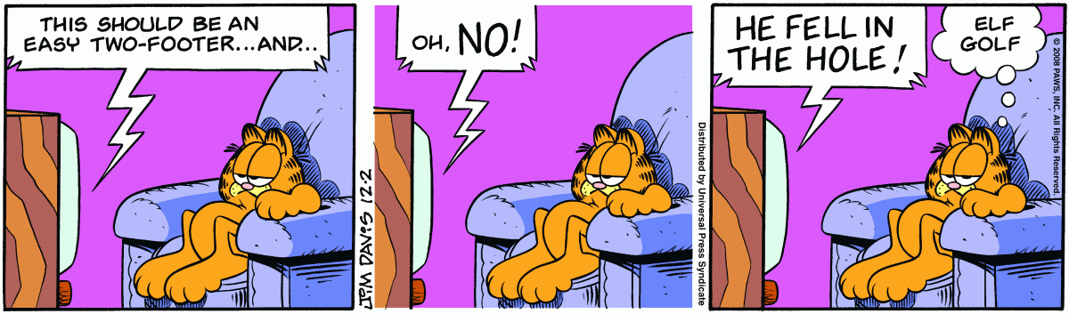 Garfield, December 2, 2008
