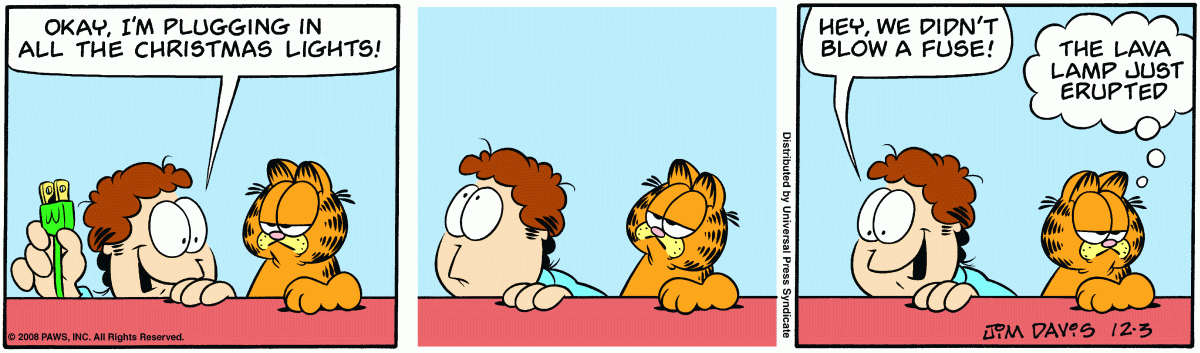 Garfield, December 3, 2008