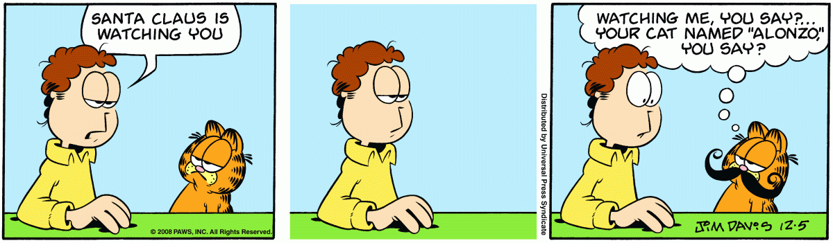 Garfield, December 5, 2008