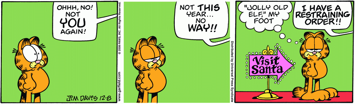 Garfield, December 8, 2008
