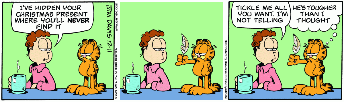 Garfield, December 11, 2008
