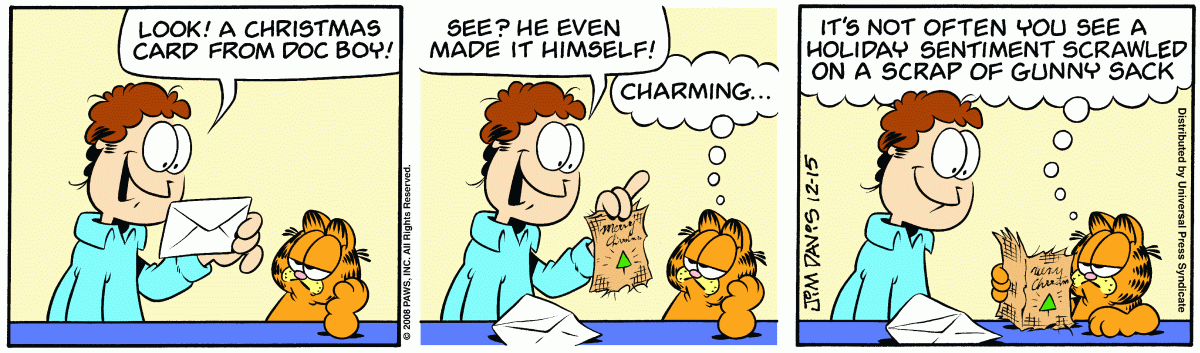 Garfield, December 15, 2008