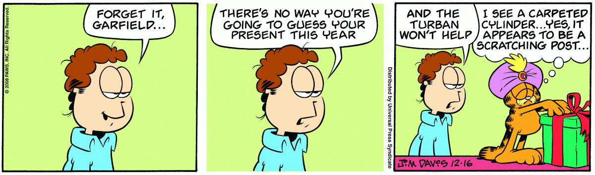 Garfield, December 16, 2008