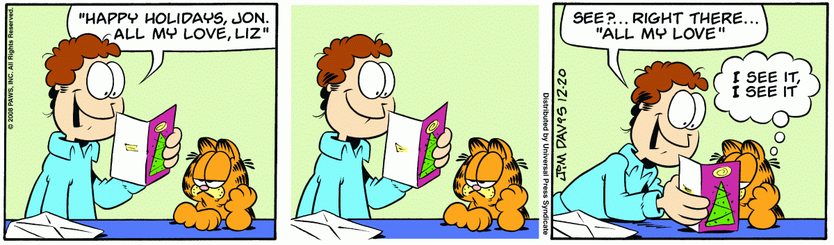 Garfield, December 20, 2008
