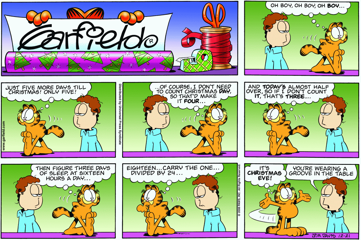 Garfield, December 21, 2008