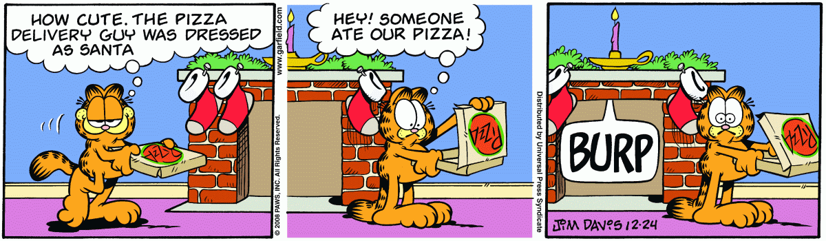Garfield, December 24, 2008