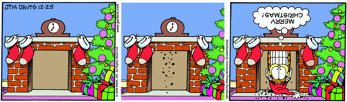 Garfield, December 25, 2008