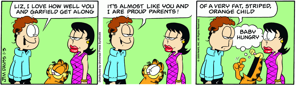 Garfield, January 3, 2009