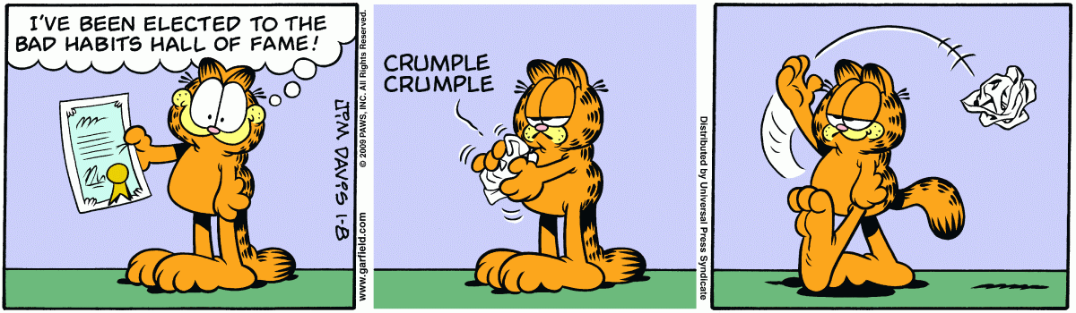 Garfield, January 8, 2009