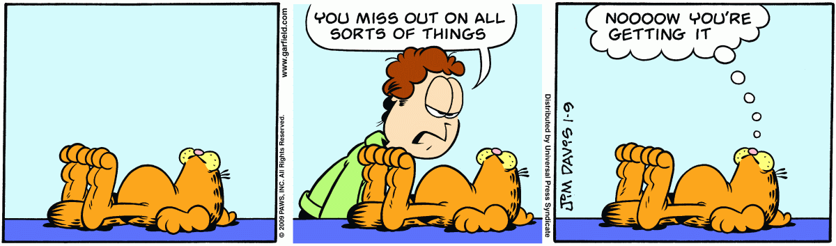 Garfield, January 9, 2009
