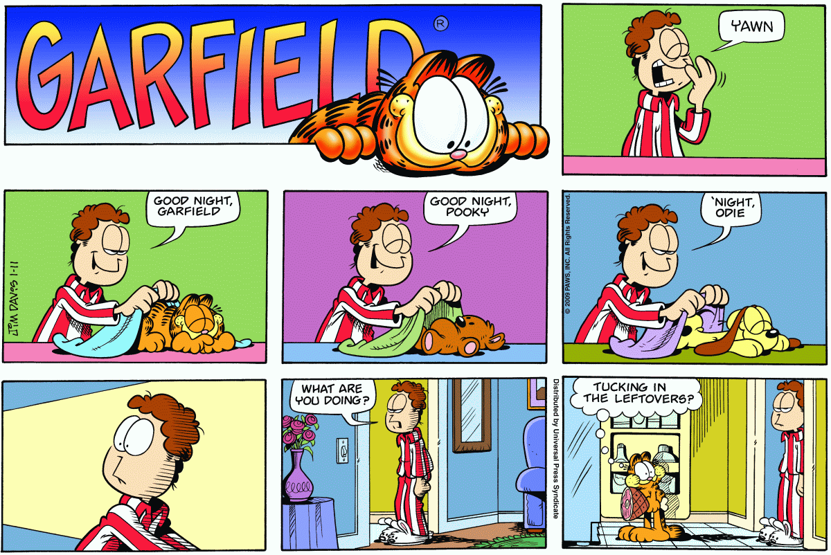 Garfield, January 11, 2009