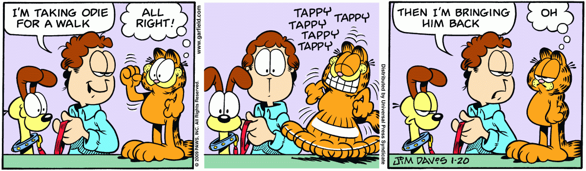 Garfield, January 20, 2009