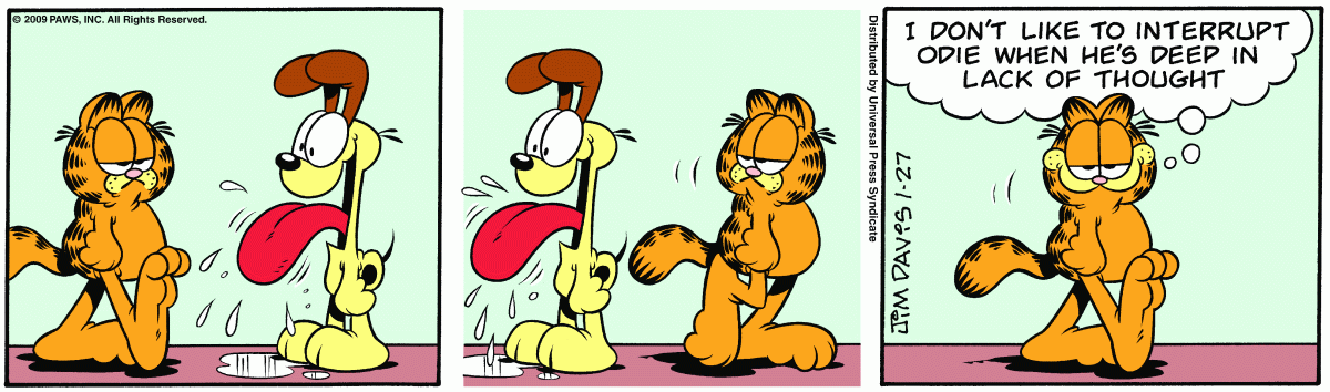 Garfield, January 27, 2009