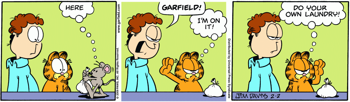 Garfield, February 2, 2009