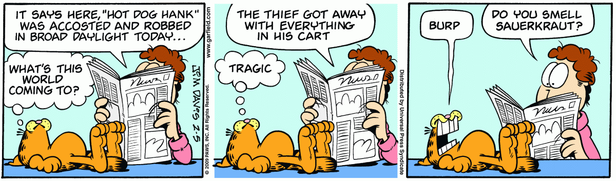 Garfield, February 5, 2009