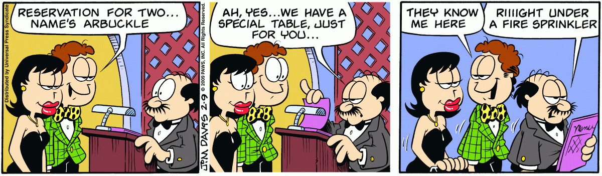 Garfield, February 9, 2009
